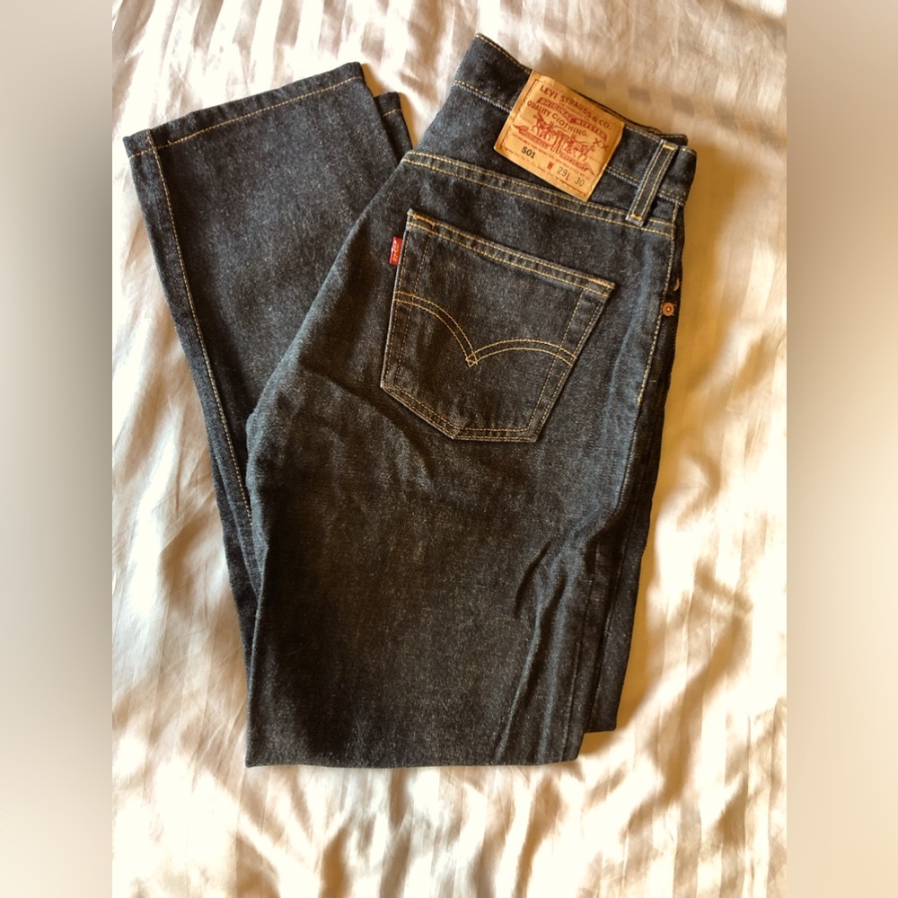 New Levi’s 501 Black Denim